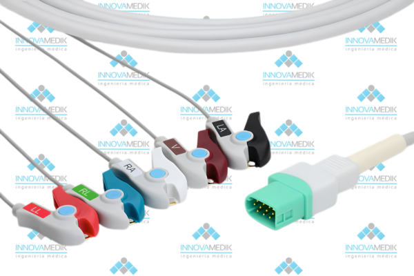 Cable ECG de conexión directa compatible con Mindray > Datascope