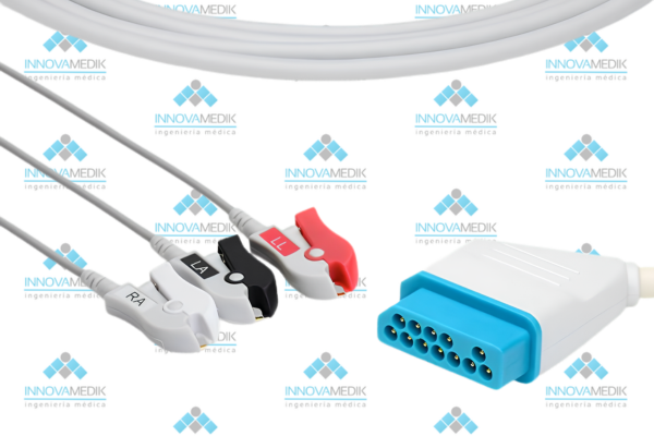 Cable ECG de Conexión Directa Compatible con Nihon Kohden