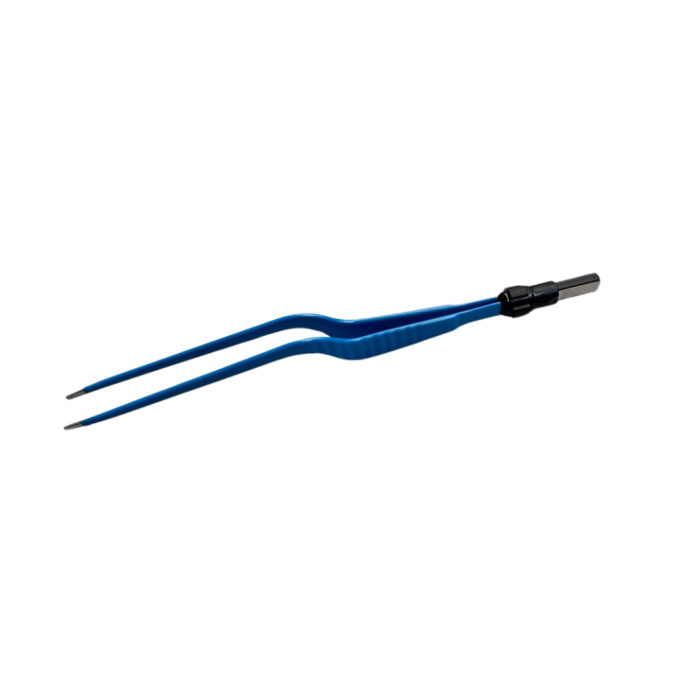 Pinza Bipolar Bayoneta para electrocirugía